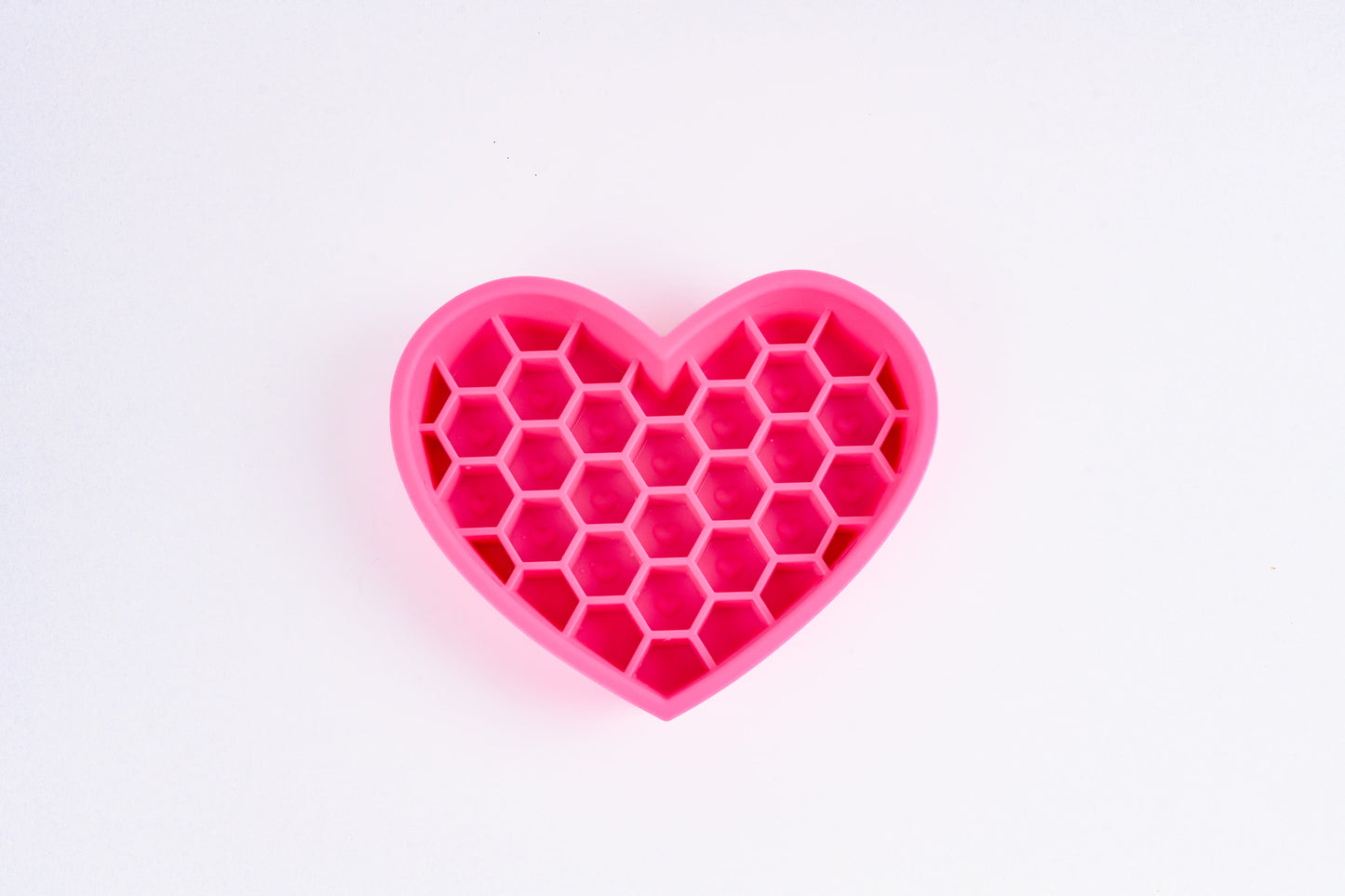 2-in-1 Heart Slow Feeder & Lick Mat - Blush